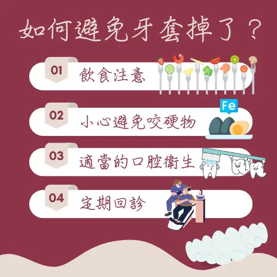 牙冠套掉了需立即處理,專業醫師建議盡快就診,避免進一步損害 3 Prevent braces from falling off